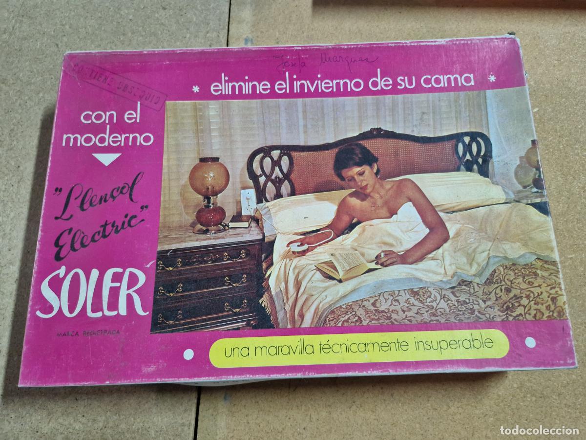 Segunda Mano: BONITA MANTA TERMICA ELECTRICA. VINTAGE. CAMA MATRIMONIO