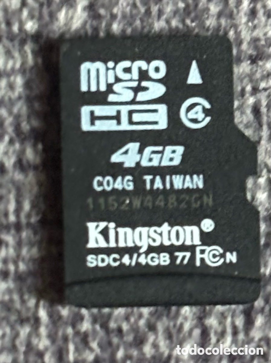 Segunda Mano: Tarjeta Memoria Micro SD HC 4GB Kingston Clase 4 - SDC4/4GB Original Usada