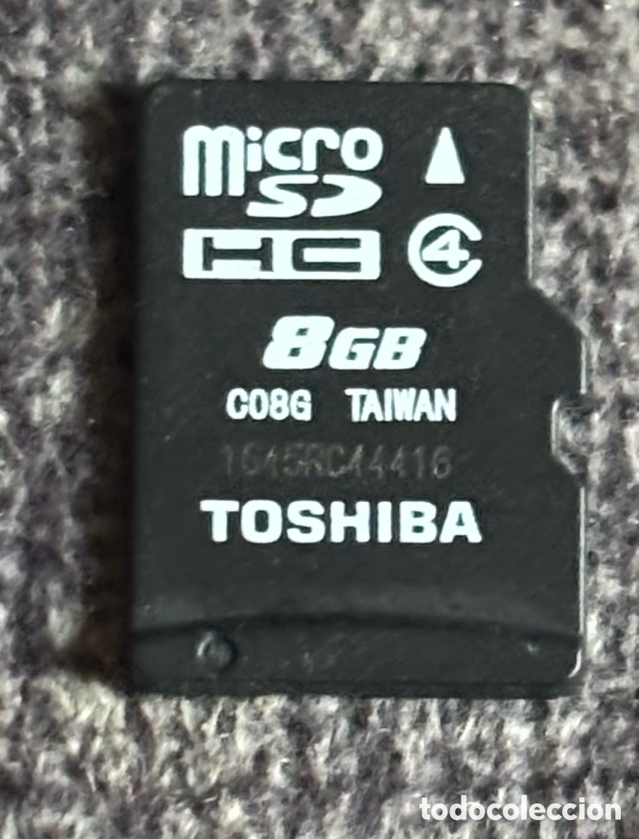 Segunda Mano: Tarjeta Memoria Micro SD HC 8GB Toshiba Clase 4 Original MicroSDHC C08G Taiwan