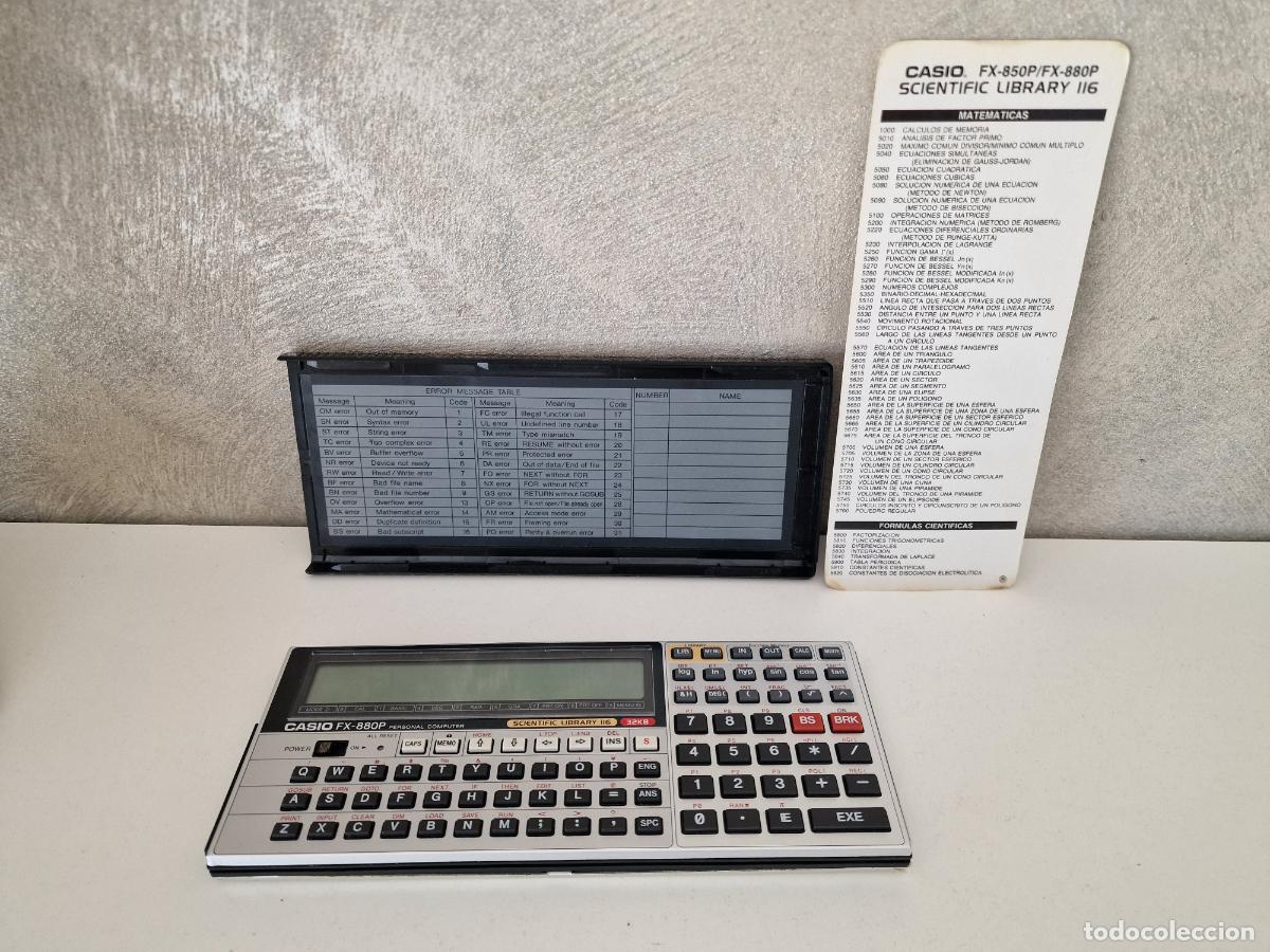Segunda Mano: CALCULADORA CASIO FX 880P