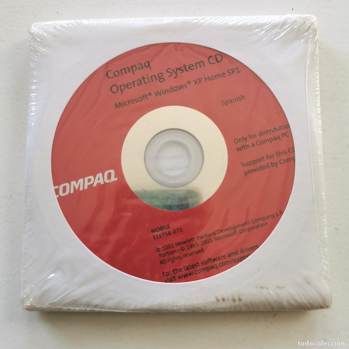 Segunda mano: CDs originales Compaq Windows XP Home SP1 espa&ntilde;ol QuickRestore Recovery OEM - Foto 2