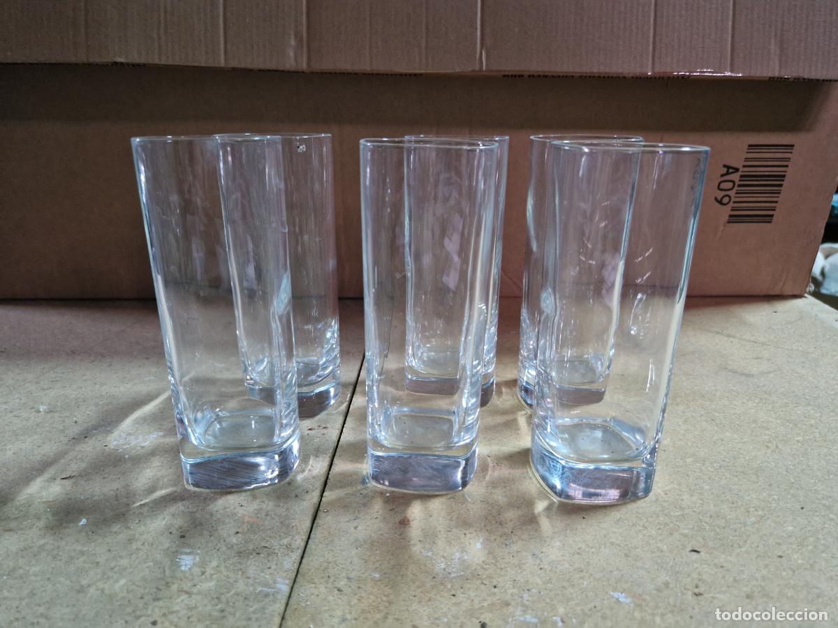 Segunda Mano: 6 BONITOS VASOS DE CRISTAL. MEDIDA 14*16CM