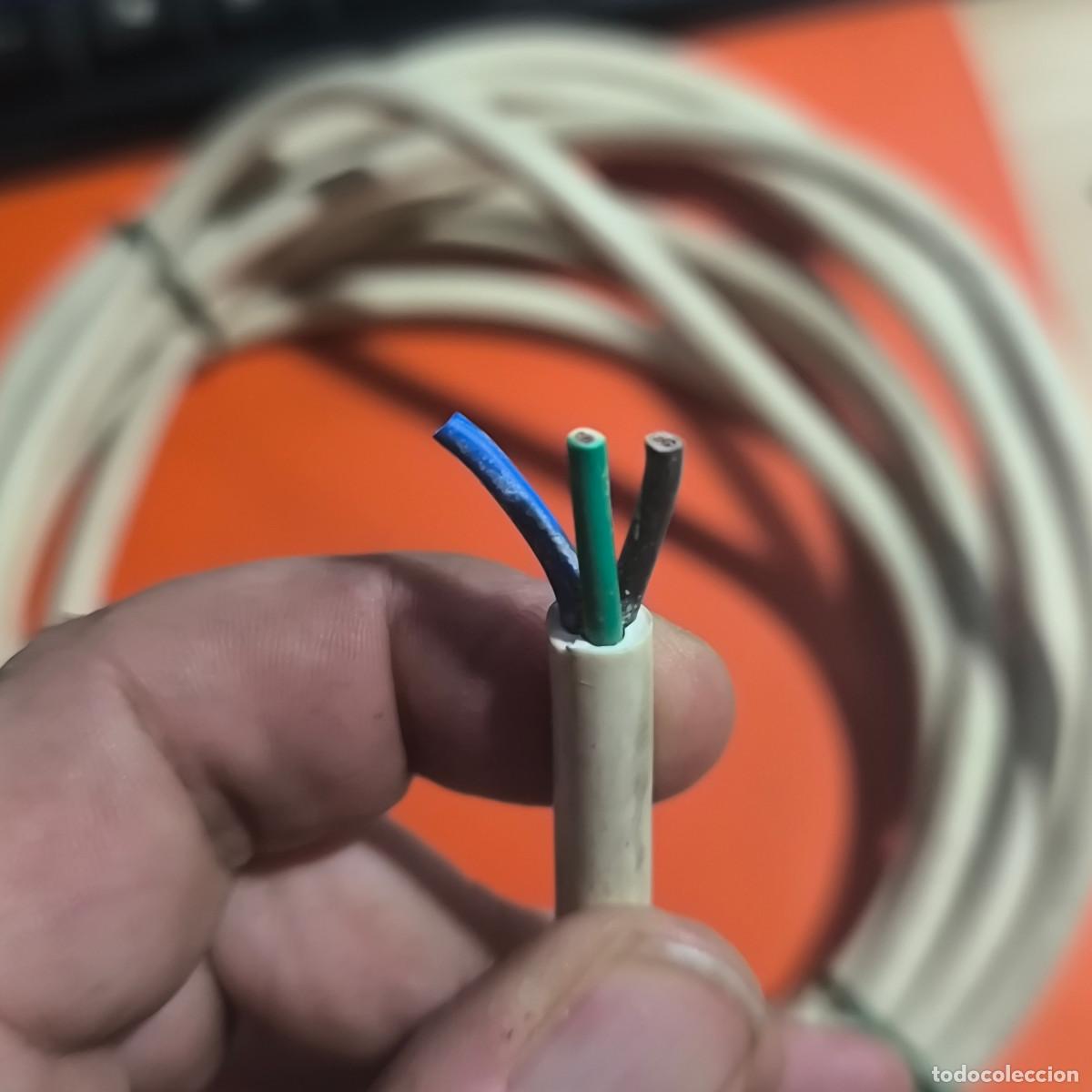 Segunda mano: 001502BRI-Cable corriente blanco E.D.C -4,70 metros H05VV-F - Foto 2