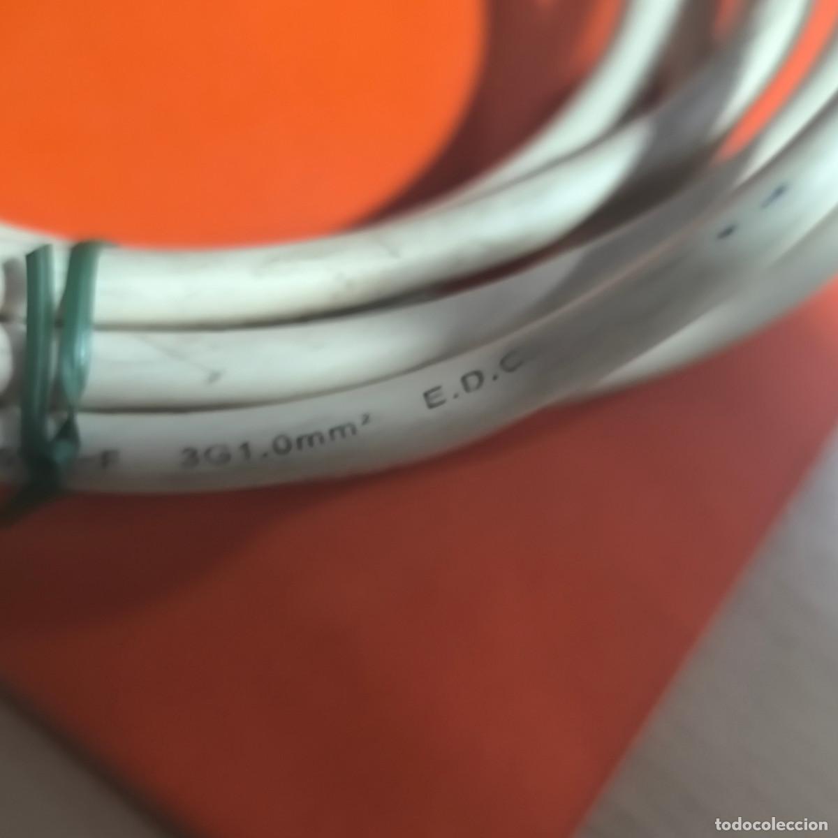 Segunda mano: 001502BRI-Cable corriente blanco E.D.C -4,70 metros H05VV-F - Foto 3