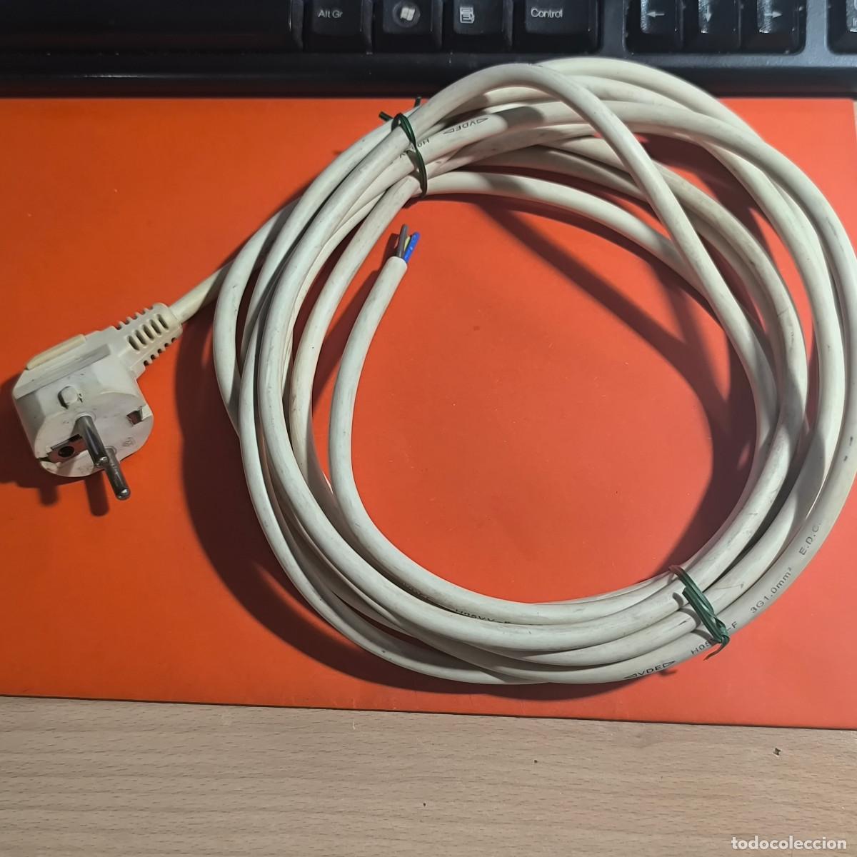 Segunda mano: 001502BRI-Cable corriente blanco E.D.C -4,70 metros H05VV-F - Foto 1