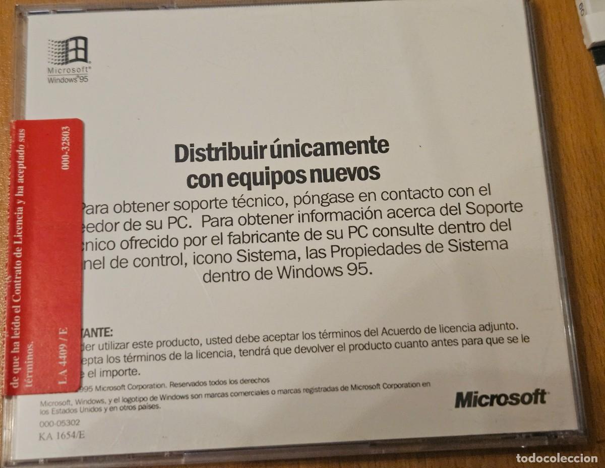 Segunda mano: CD Microsoft Windows 95 precintado nuevo Windows95 - Foto 3
