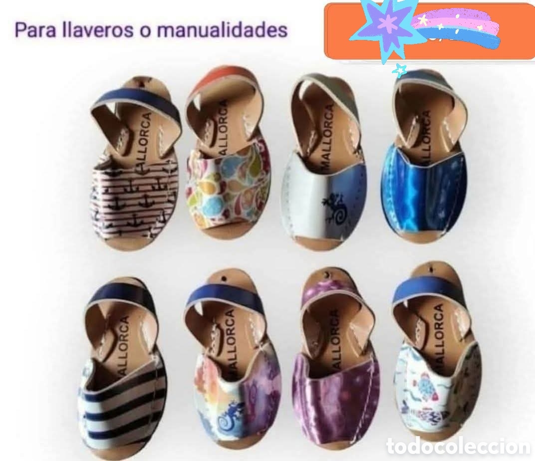 Segunda Mano: :::: AA67 - LOTE DE ZAPATILLAS MENORQUINAS PARA LLAVEROS O MANUALIDADES
