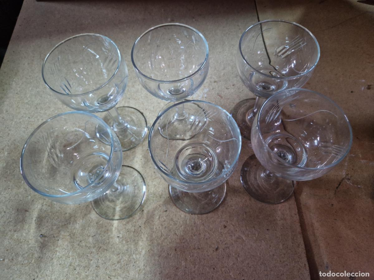 Segunda mano: 6 BONITAS COPAS DE CRISTAL. MEDIDA 13*7 - Foto 3