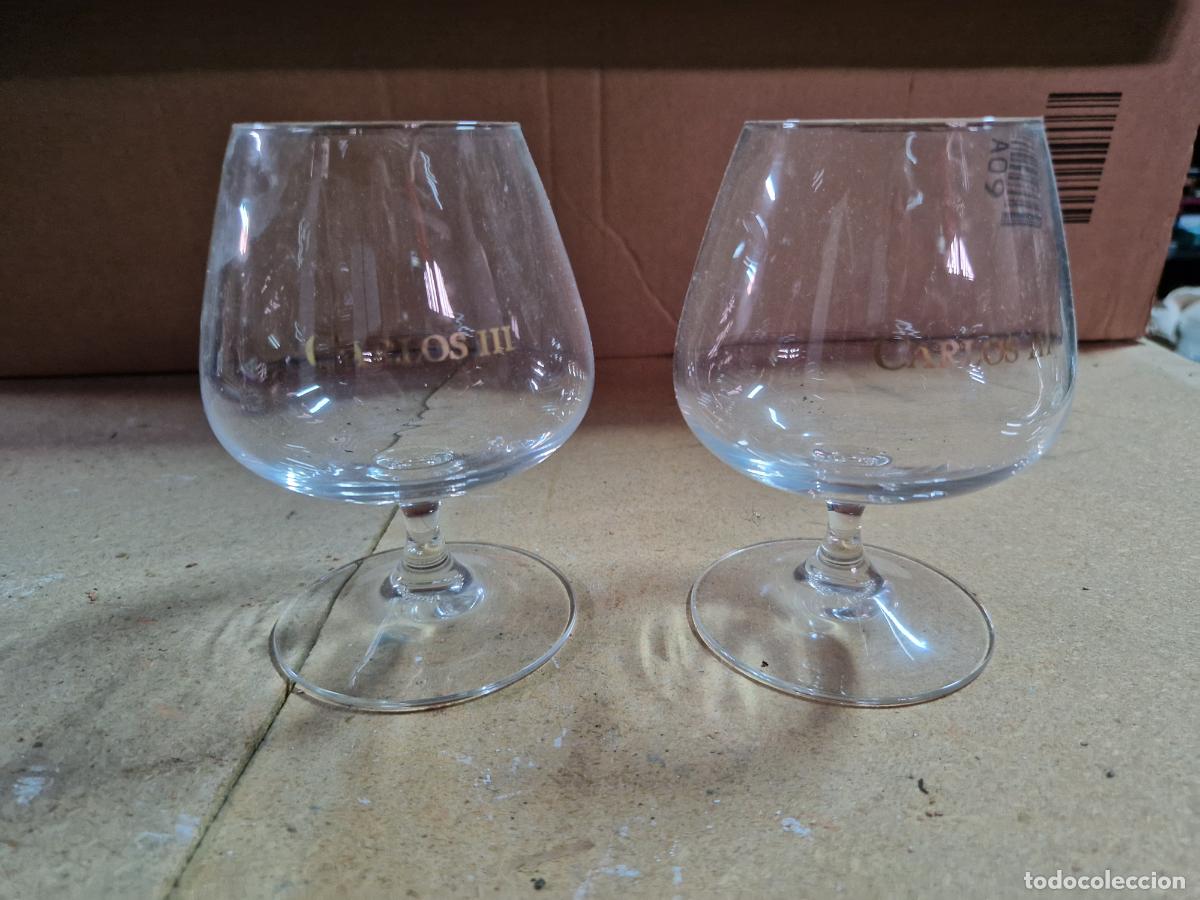Segunda Mano: 2 BONITAS COPAS DE CRISTAL. CARLOS III. MEDIDA 13*7