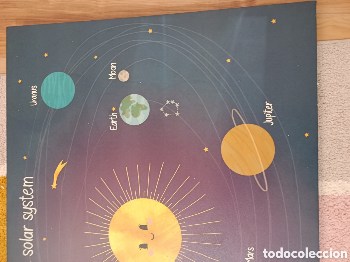 Segunda mano: Cuadro sistema solar planetas infantil Ikea - Foto 3