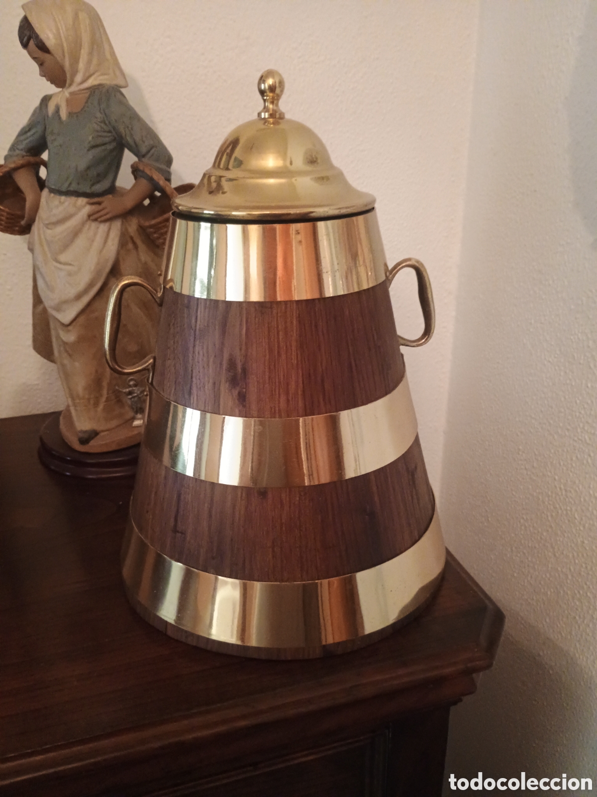 Segunda mano: SELLA GALLEGA 30 CM madera