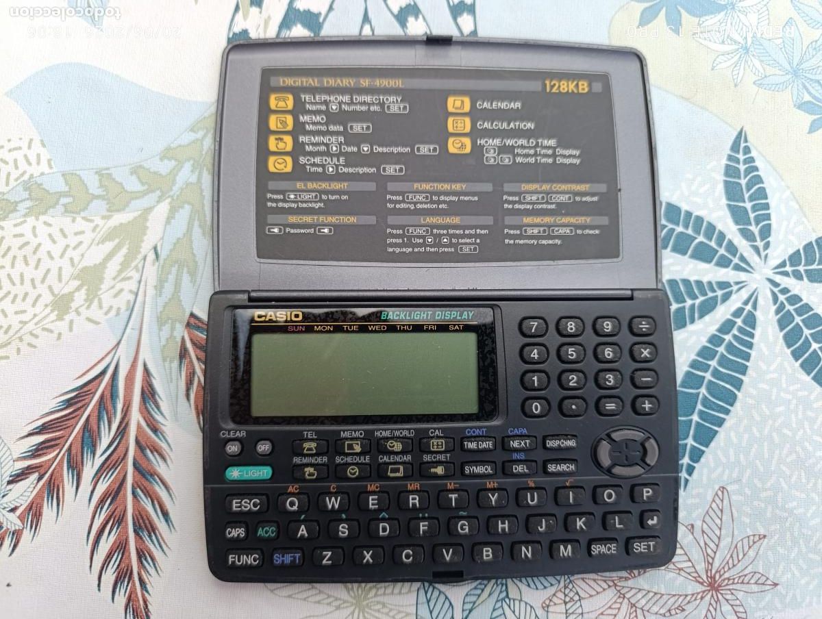 Segunda mano: CASIO DIGITAL DIARY SF-4900L 128 KB VINTAGE.