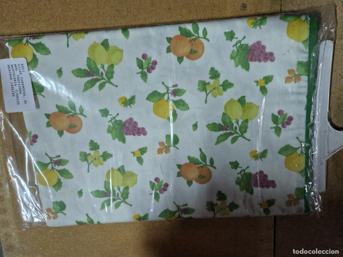 Segunda mano: BONITO MANTEL DE MESA. DISE&Ntilde;O FRUTAS. 140*100