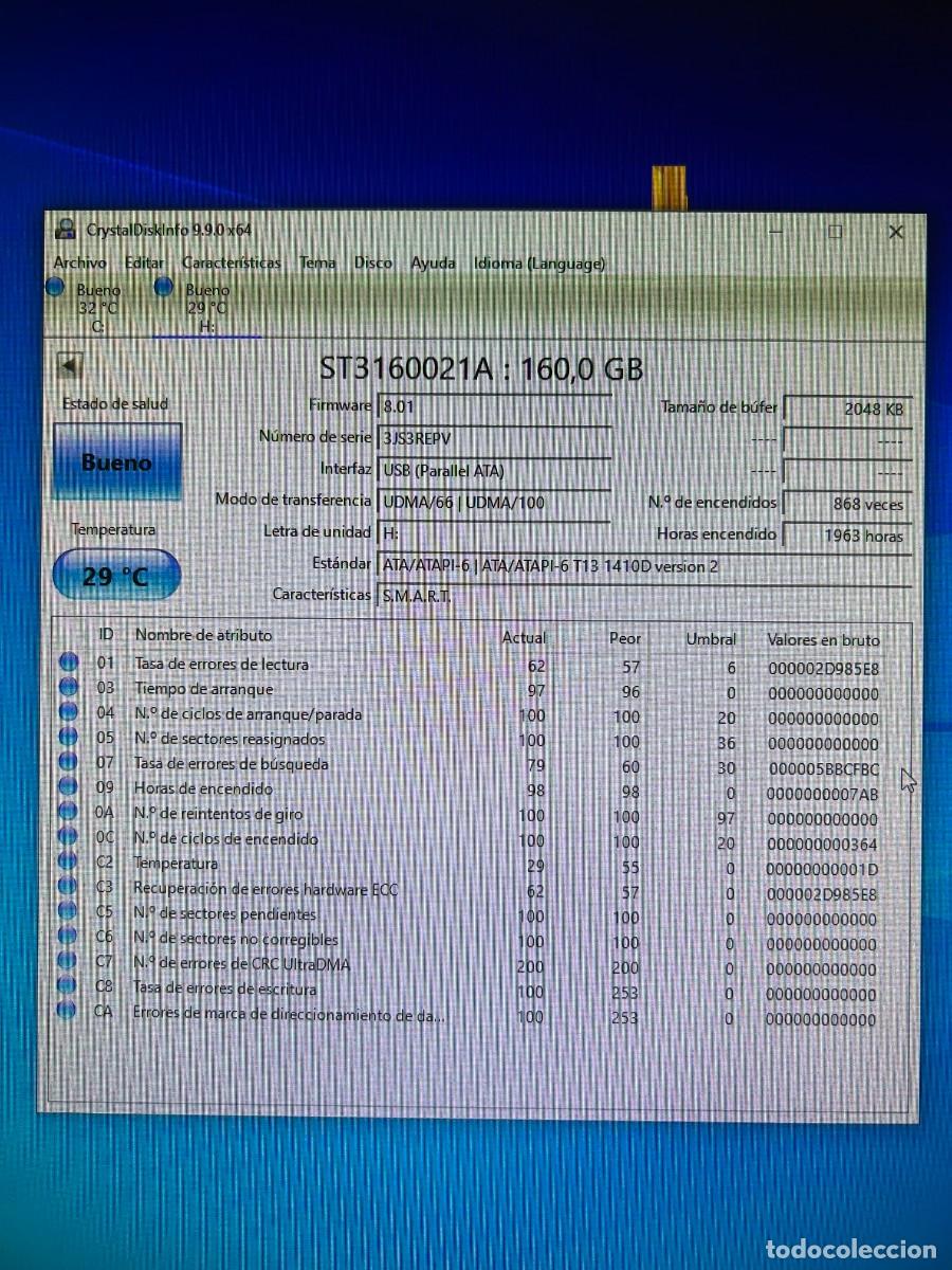 Segunda mano: Disco duro IDE 160 GB SEAGATE - Foto 5