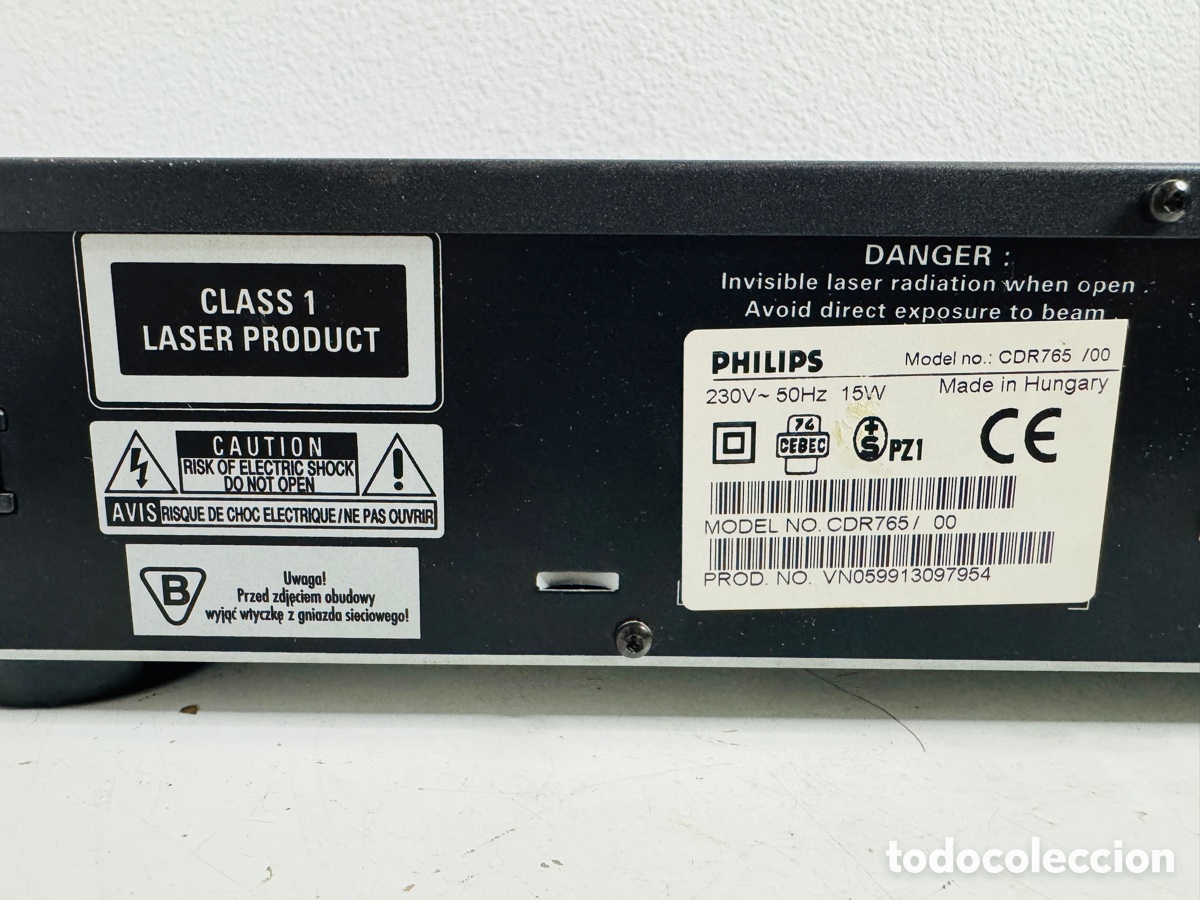 Segunda mano: PHILIPS CDR 765 Dual Disc CD-Recorder Para Reparar Un CD No Funciona - Foto 8