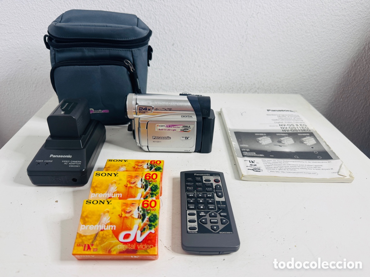 Segunda mano: Panasonic NV-GSTIEG MiniDV Video Handycam Camcorder Camera Sin Comprobar
