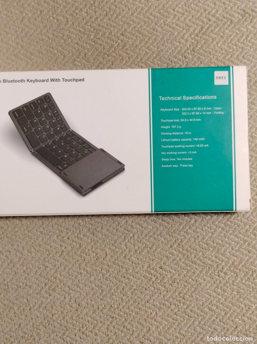 Segunda mano: Teclado Bluetooth plegable con panel t&aacute;ctil. Sin desembalar. - Foto 3