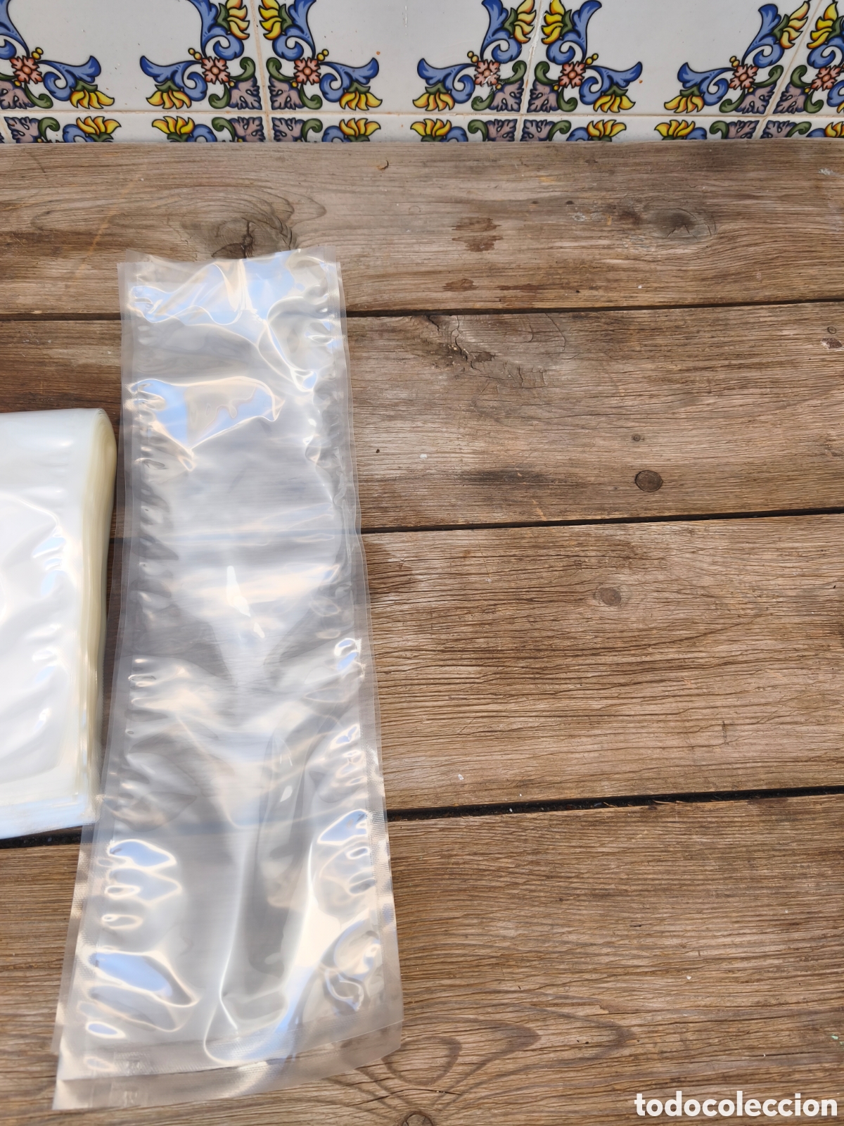 Segunda mano: 50 bolsas para conservar al vac&iacute;o 13 x 45 cm - Foto 2
