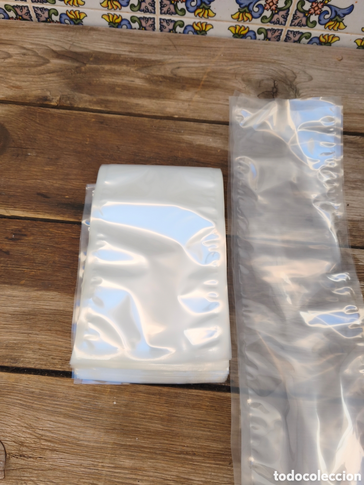Segunda mano: 50 bolsas para conservar al vac&iacute;o 13 x 45 cm - Foto 3