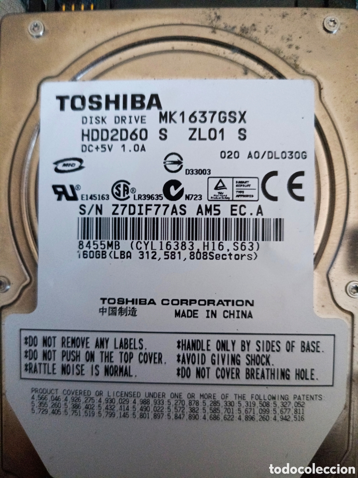 Segunda mano: Disco duro externo 160 gb Toshiba - Foto 3