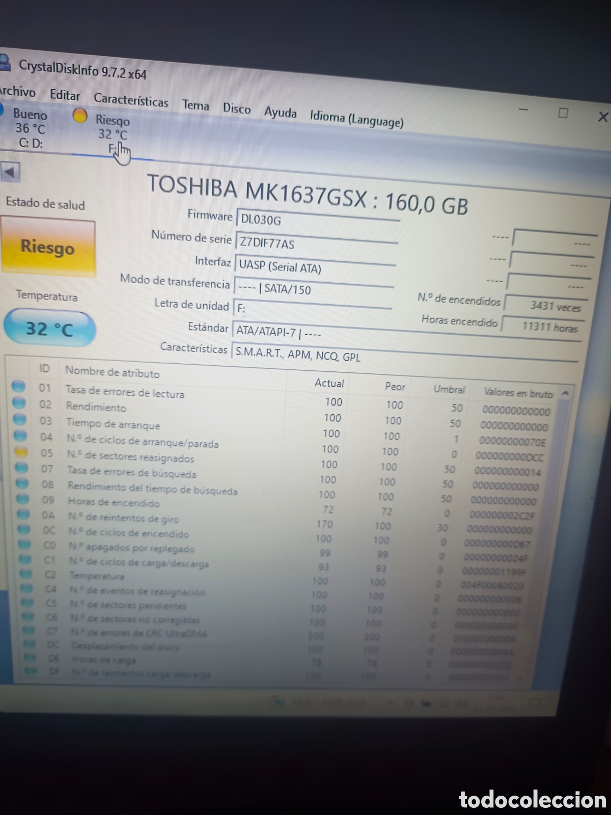 Segunda mano: Disco duro externo 160 gb Toshiba - Foto 4