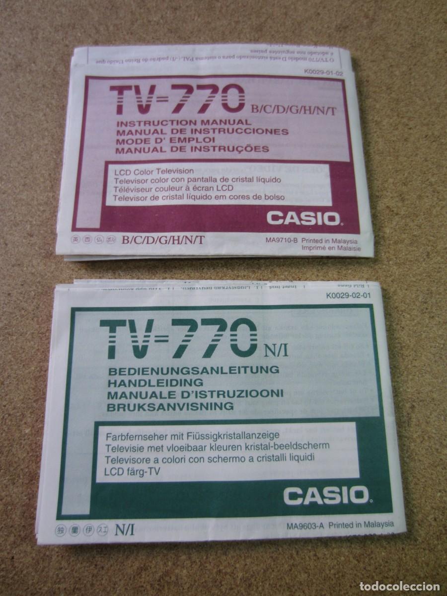 Segunda mano: Televisor Portatil Casio TV-770 con Caja e Instrucciones - Foto 2