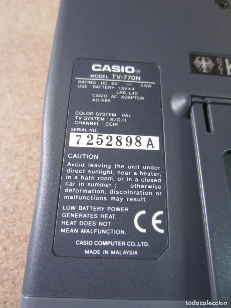 Segunda mano: Televisor Portatil Casio TV-770 con Caja e Instrucciones - Foto 16
