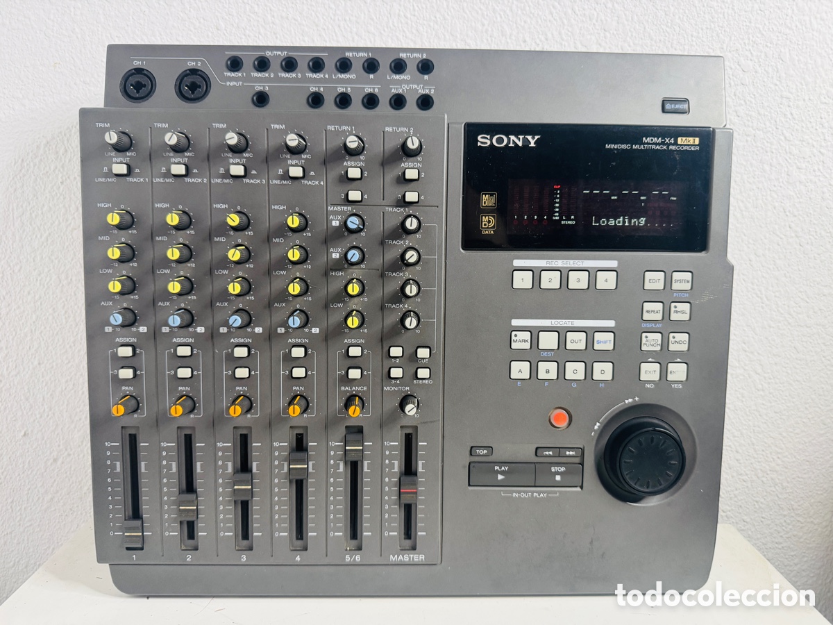 Segunda mano: Sony MDM-X4 Vintage 1997 MiniDisc 4-Track Multitrack Recorder Mixer Para Reparar
