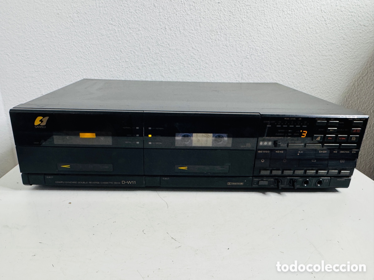 Segunda mano: Sansui D-W11 Cassette Deck No Funciona Solo Piezas Para Reparar
