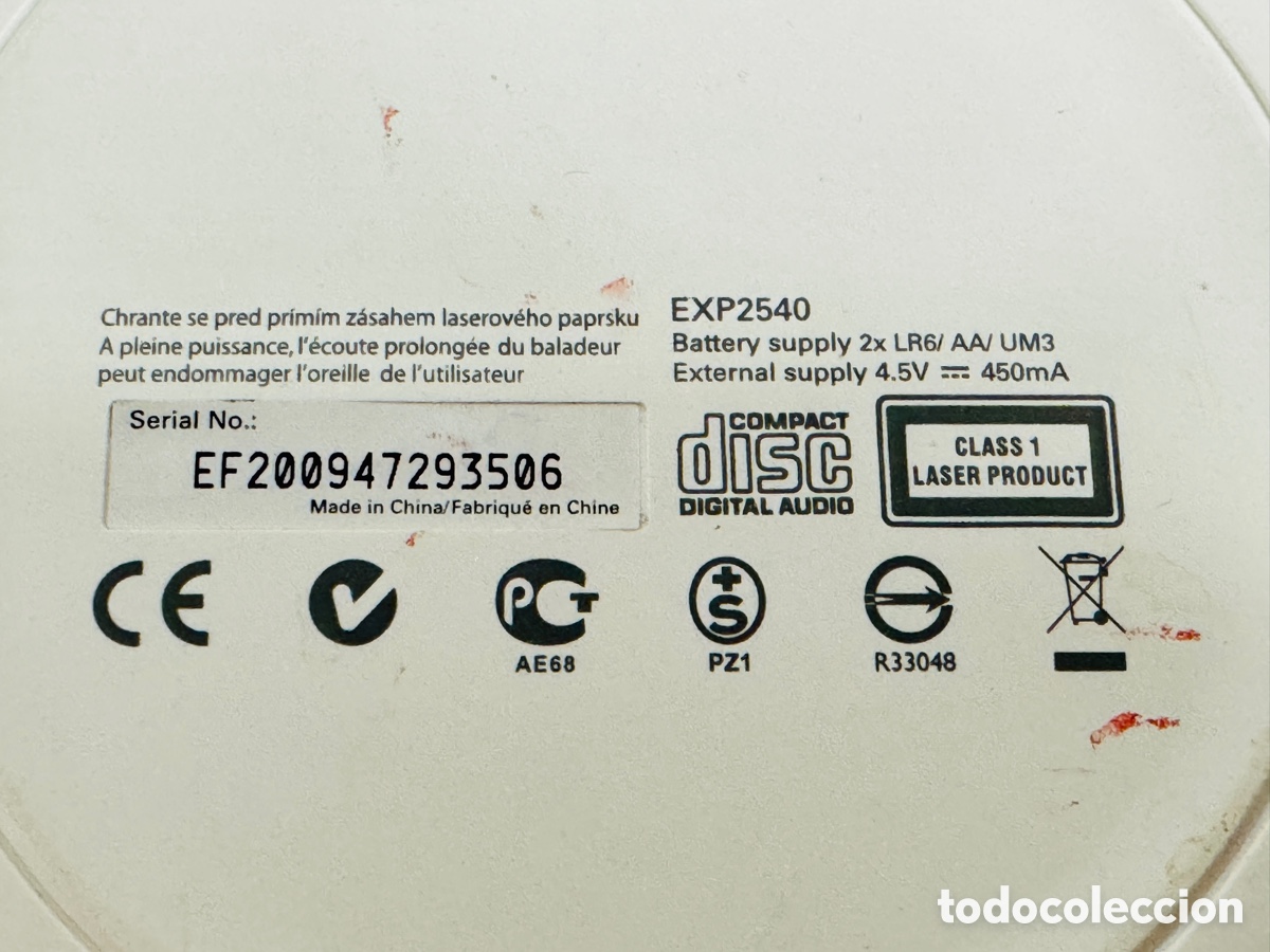 Segunda mano: Philips EXP 2540 CD Player Discman Funciona Ok - Foto 13