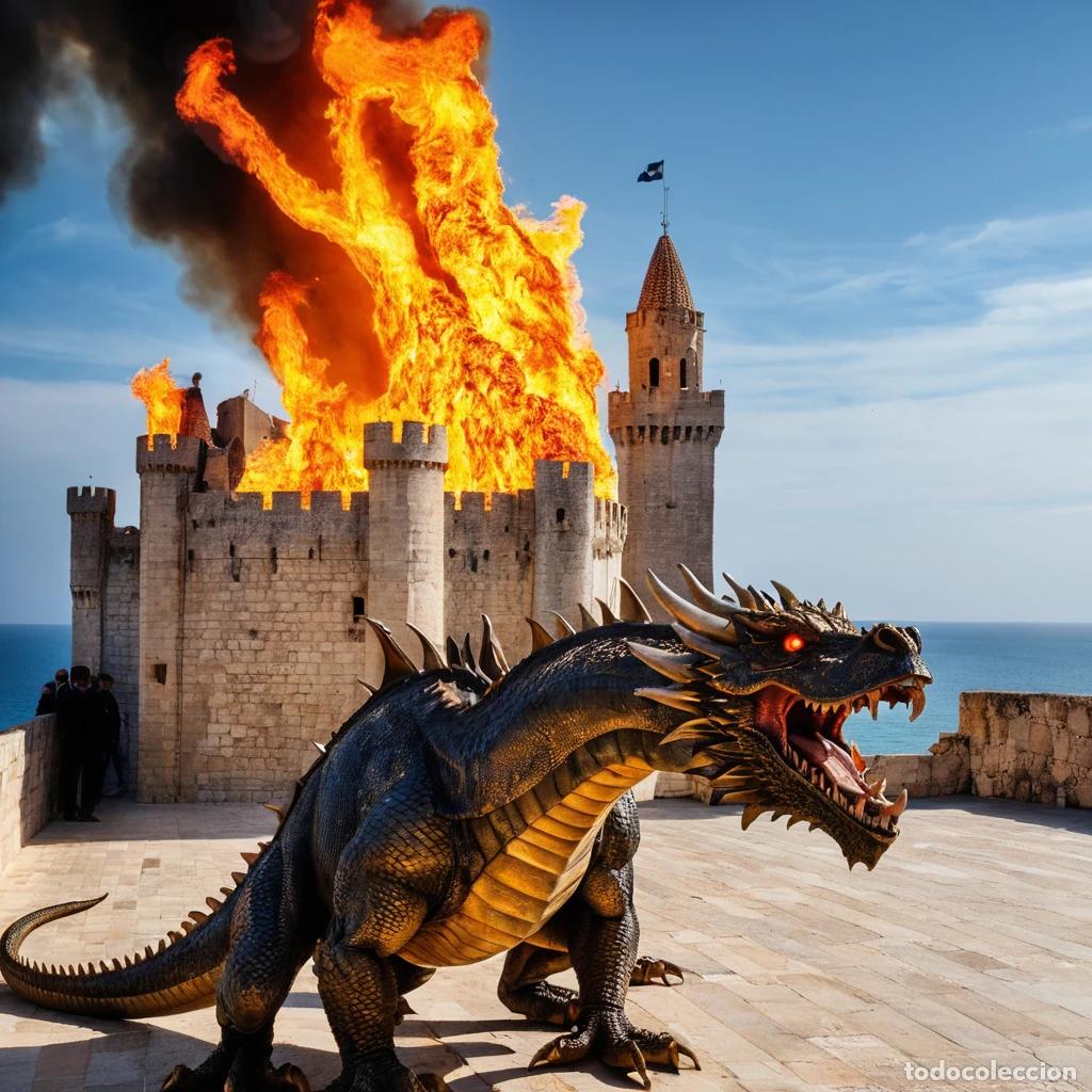Segunda mano: 11 espectaculares escenas de dragones &ndash; Lonas decorativas modernas de Alta Calidad
