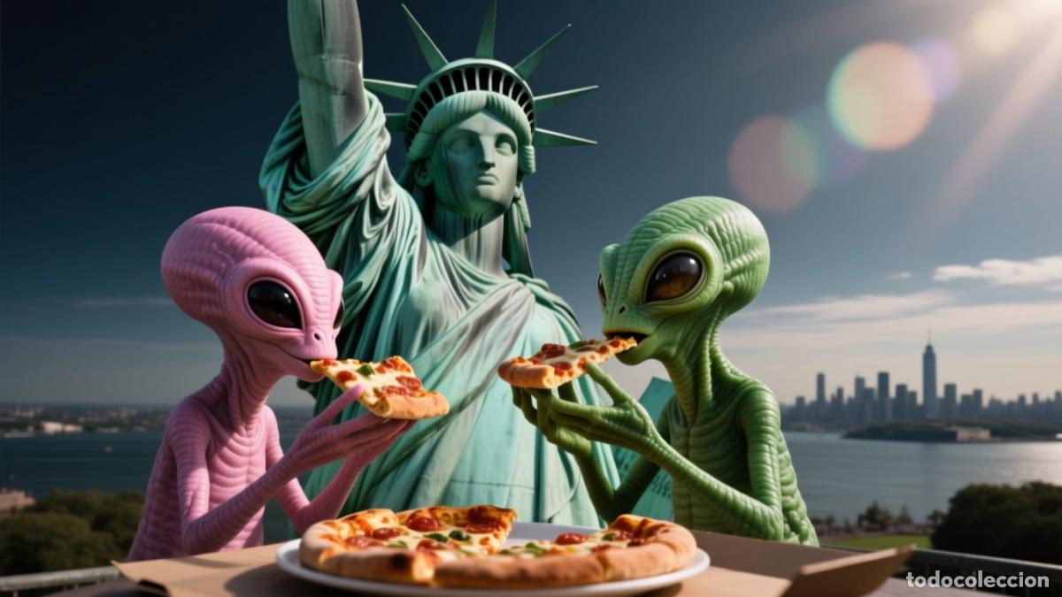 Segunda mano: 8 espectaculares escenas de extraterrestres &ndash; Lonas decorativas modernas de Alta Calidad