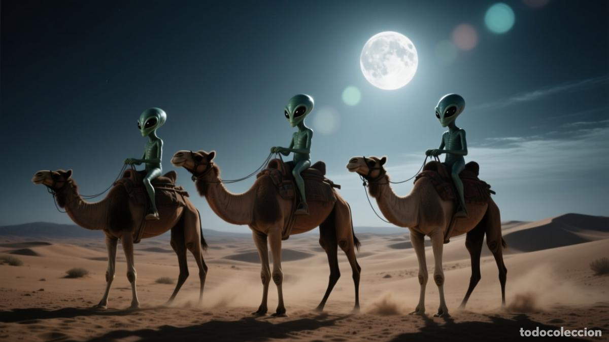 Segunda mano: 8 espectaculares escenas de extraterrestres &ndash; Lonas decorativas modernas de Alta Calidad