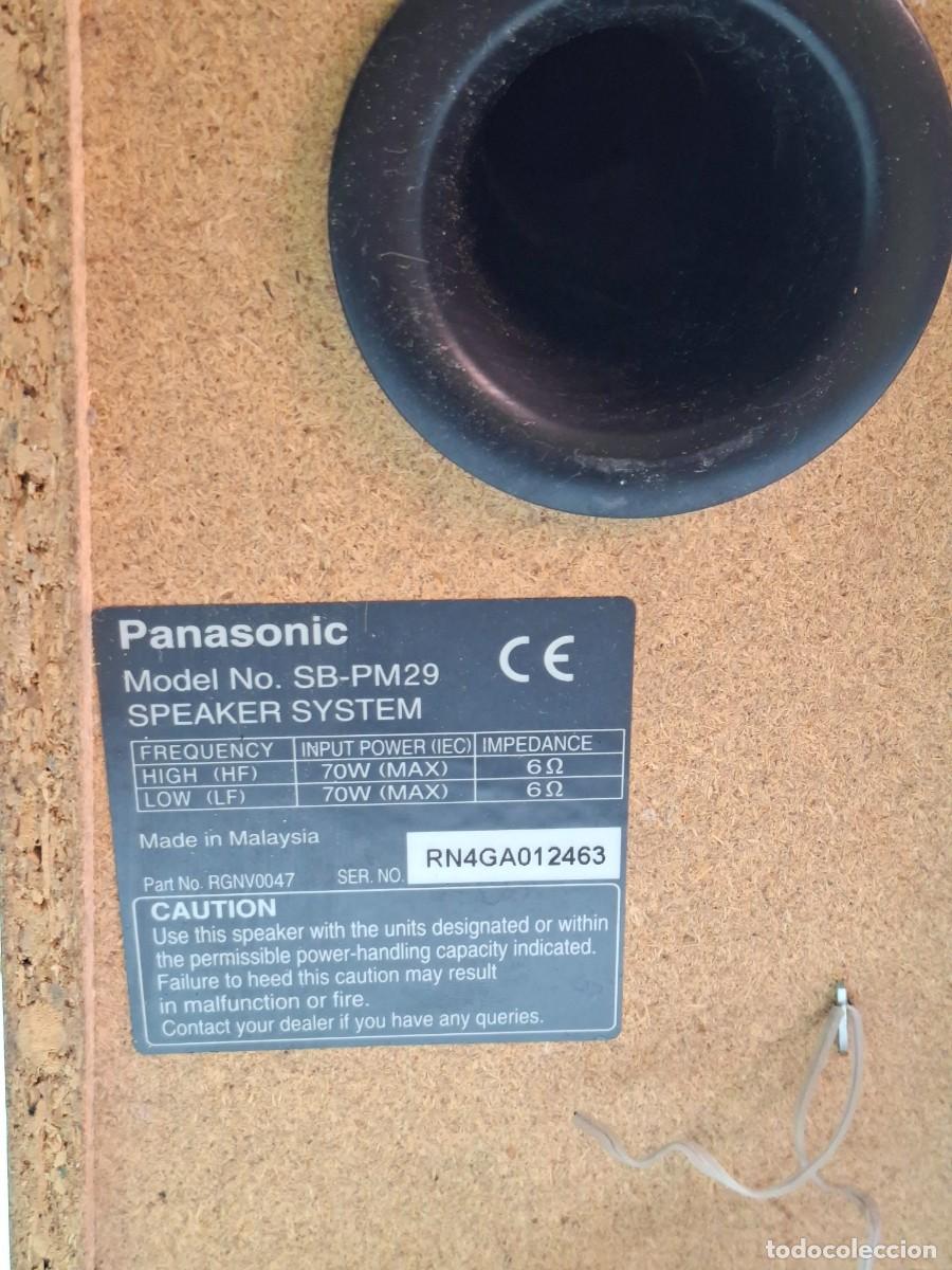 Segunda mano: ALTAVOCES DE M&Uacute;SICA PANASONIC - Foto 3