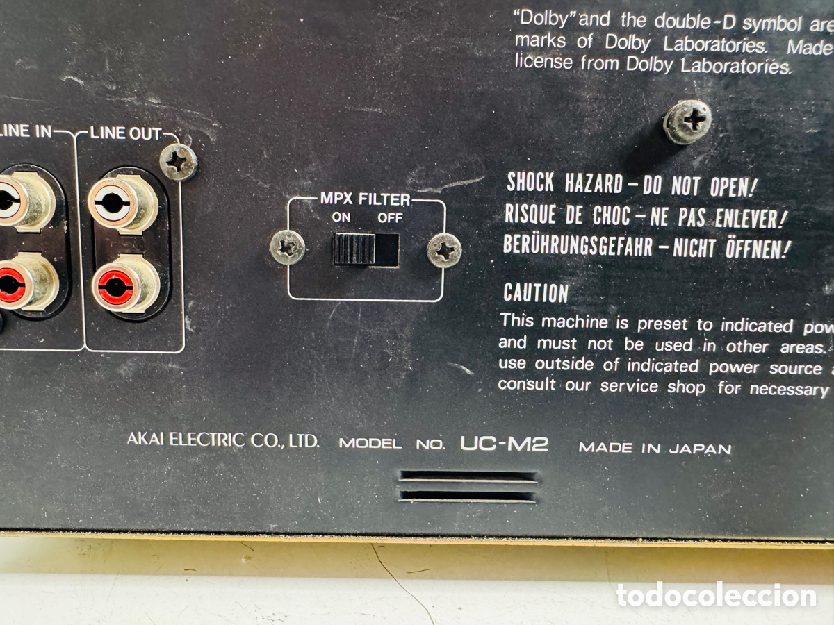 Segunda mano: Akai UC-M2 Stereo Cassette Deck Para Reparar - Foto 8