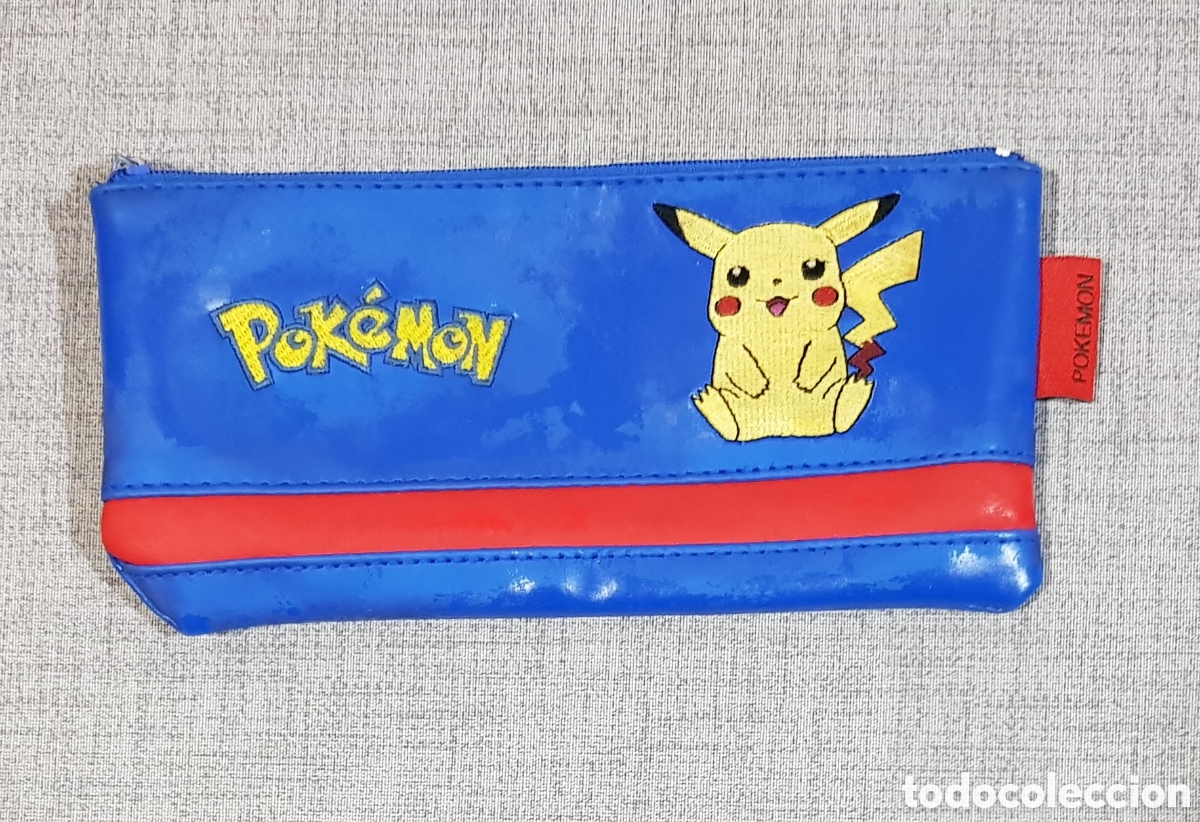 Zweite Hand: PIKACHU POK&Eacute;MON NINTENDO A&Ntilde;O 2000 ESTUCHE ESCOLAR DE TELA CON CIERRE DE CREMALLERA