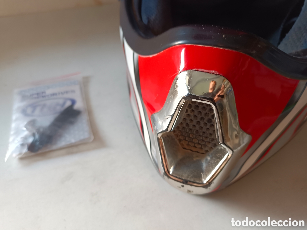 Segunda mano: Casco de motocross talla L y gafas - Foto 3