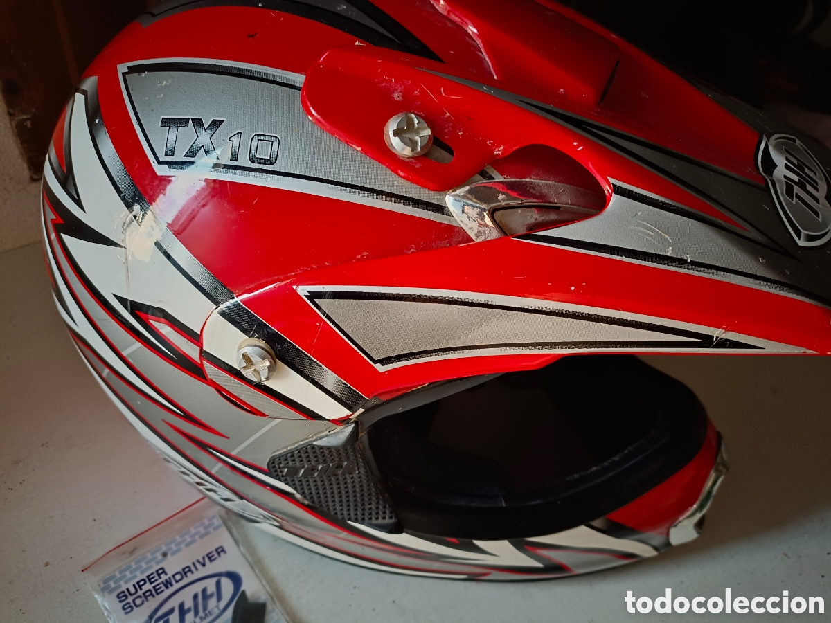 Segunda mano: Casco de motocross talla L y gafas - Foto 6