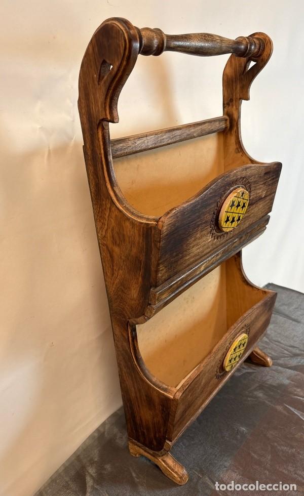 Segunda mano: Revistero R&uacute;stico de Madera - Foto 4