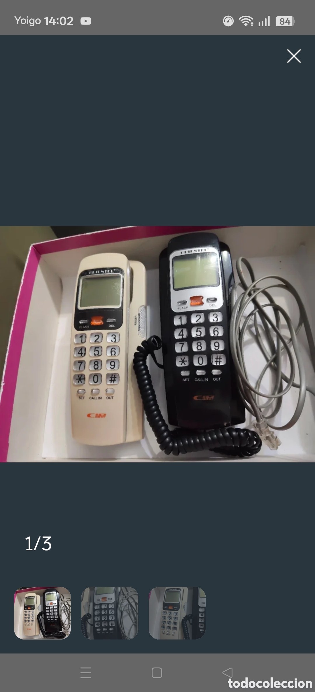 Segunda mano: 2 Tel&eacute;fonos fijos de pared Orientel