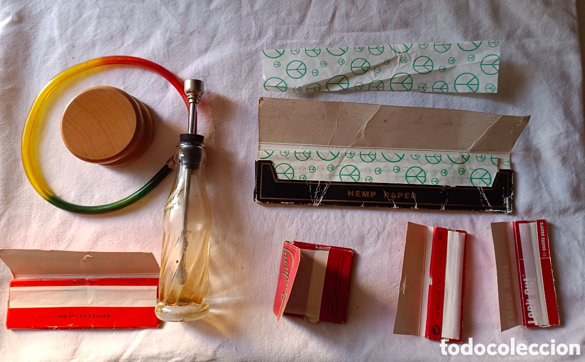 Segunda mano: Lote varios Papel, Pipa, Liadora, Grinder. - Foto 2