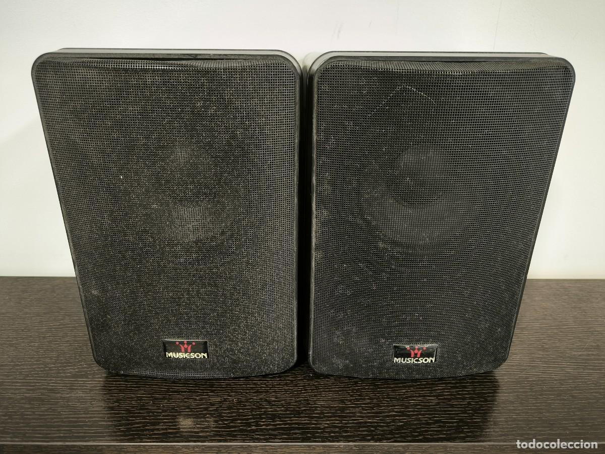 Segunda mano: Pareja Altavoces Musicson Monitor-200 &middot; Bafles 80W 8 Ohm &middot; Con Soporte Pared Orientable