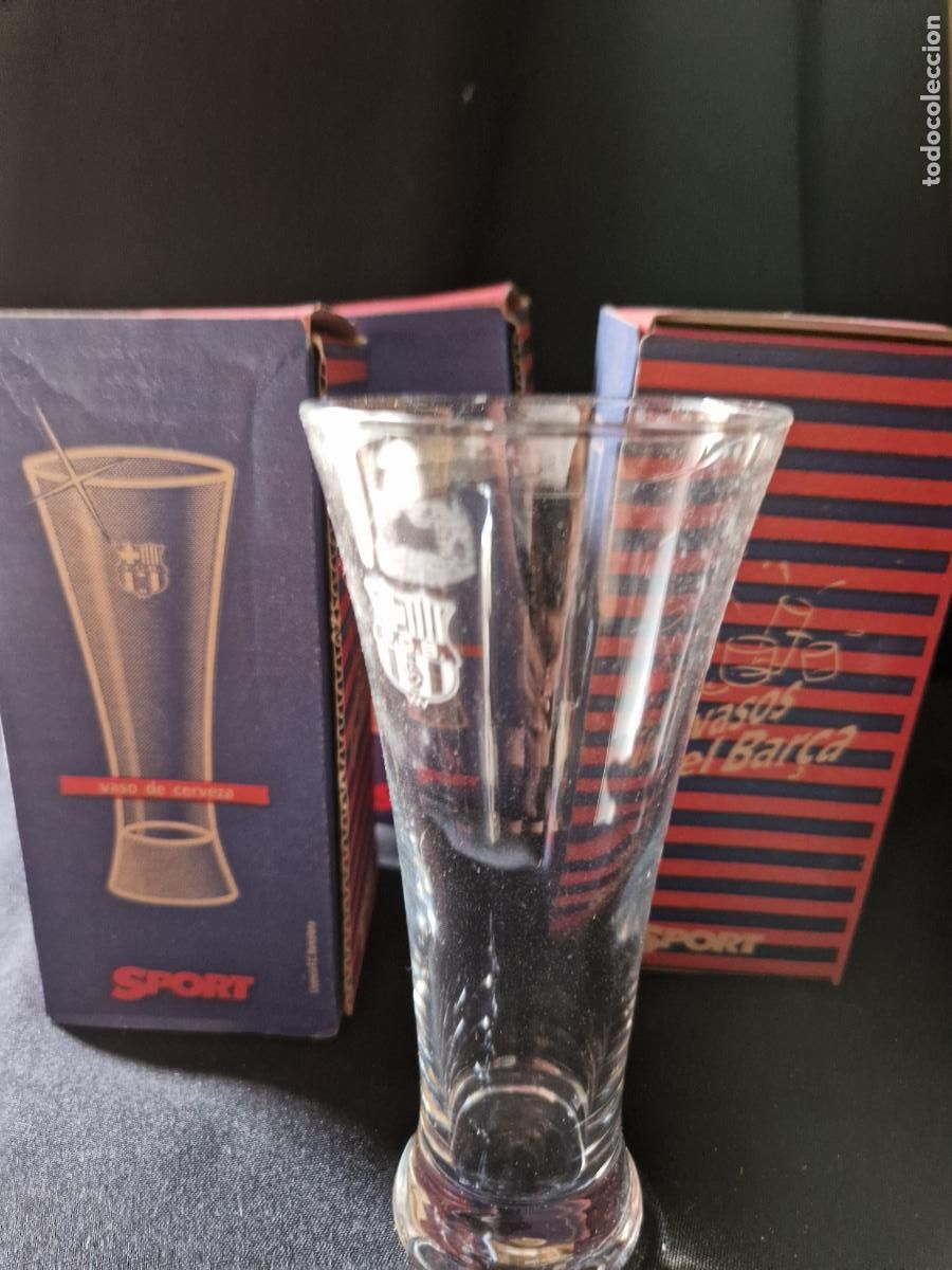 Segunda mano: 3 BONITAS COPAS CERVECERAS. FUTBOL CLIB BARCELONA. MEDIDA 8*8