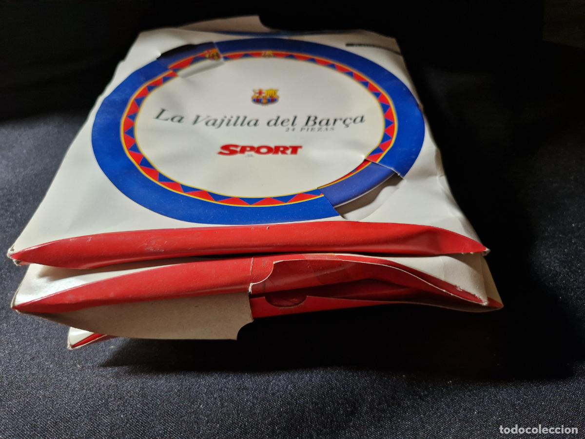 Segunda mano: 5 BONITOS PLATOS. FUTBOL CLUB BARCELONA.