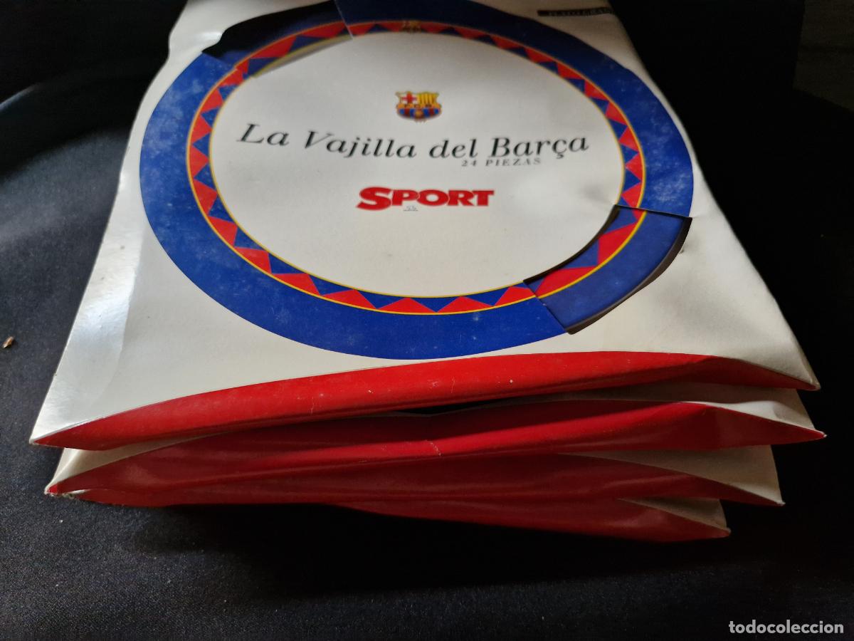 Segunda mano: 5 BONITOS PLATOS. FUTBOL CLUB BARCELONA.