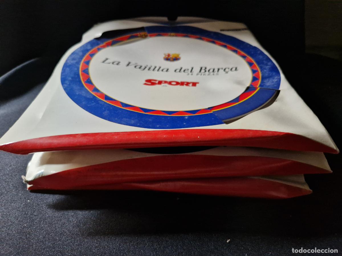 Segunda mano: 5 BONITOS PLATOS. FUTBOL CLUB BARCELONA.