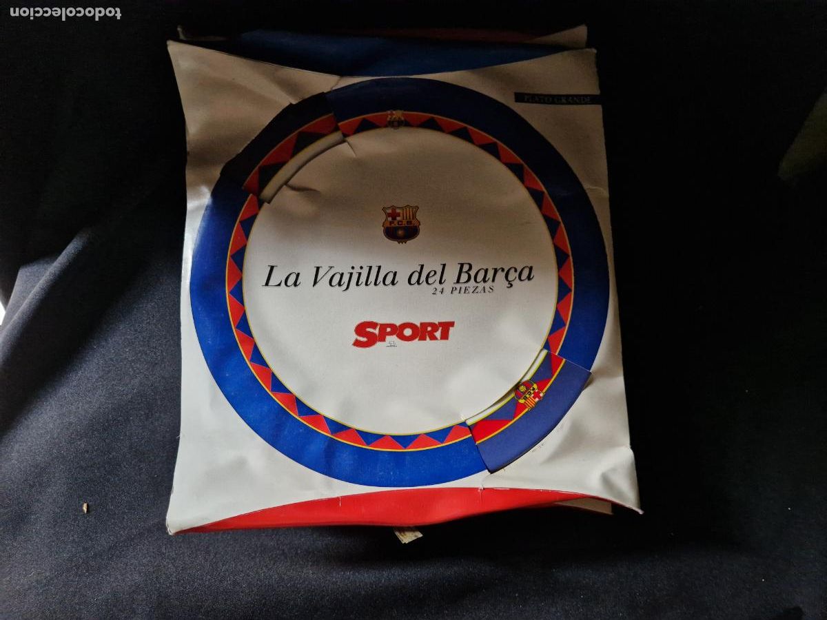 Segunda mano: 5 BONITOS PLATOS. FUTBOL CLUB BARCELONA.
