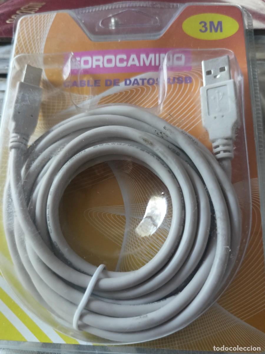 Segunda mano: Cable de datos USB. Eorocamino. 3 m. Precintado - Foto 1