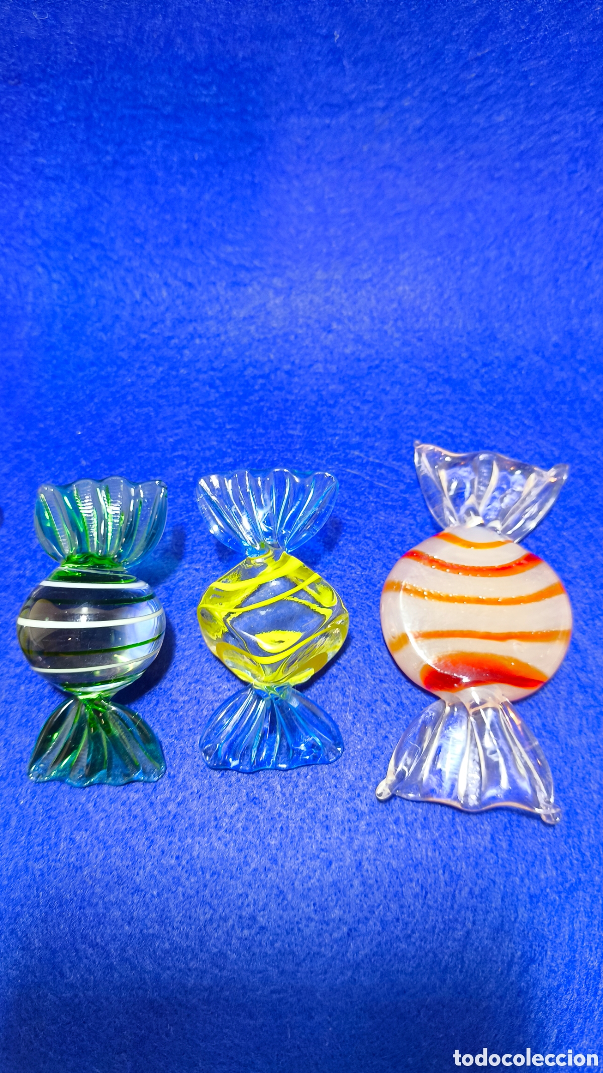 Segunda mano: Centro de mesa cristal esmerilado con caramelos estilo Murano - Foto 7