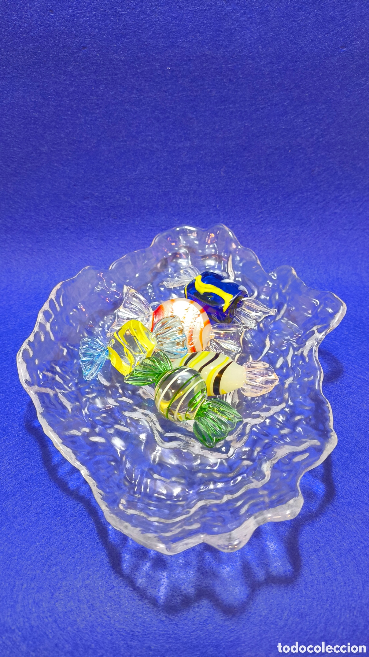 Segunda mano: Centro de mesa cristal esmerilado con caramelos estilo Murano - Foto 13